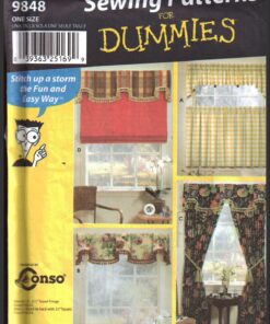 Simplicity 9848 Window Treatments Size: One Uncut Sewing Pattern